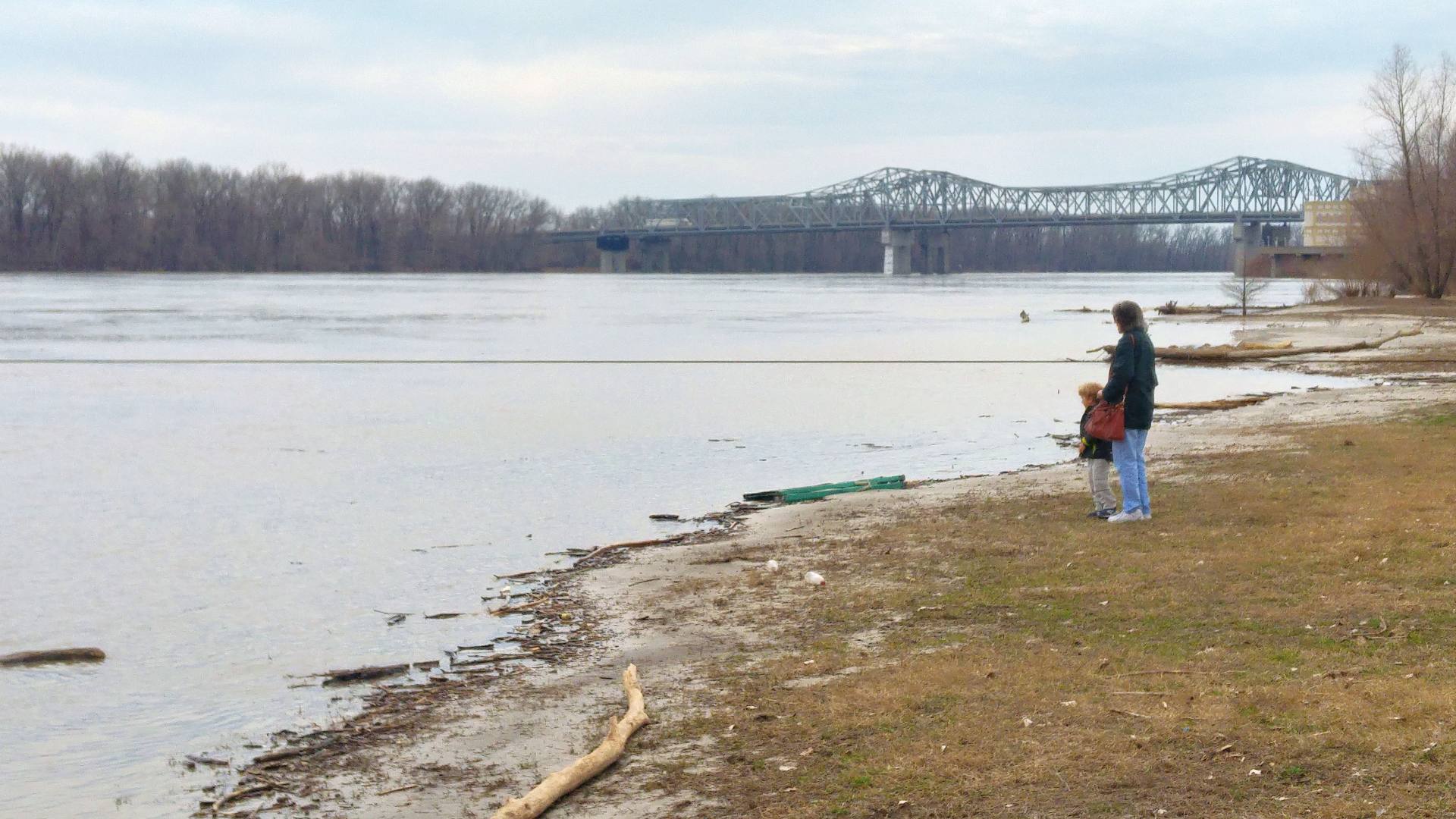 Blick vom Frontier Park auf den Missouri